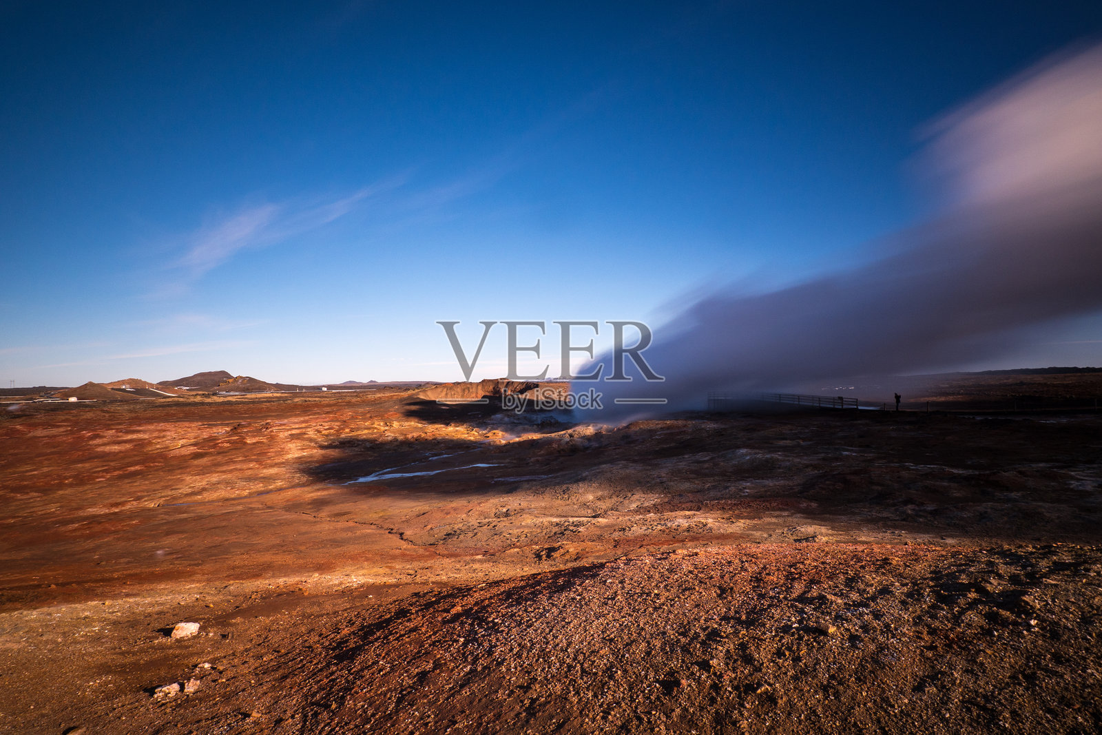 冰岛的蒸汽照片摄影图片