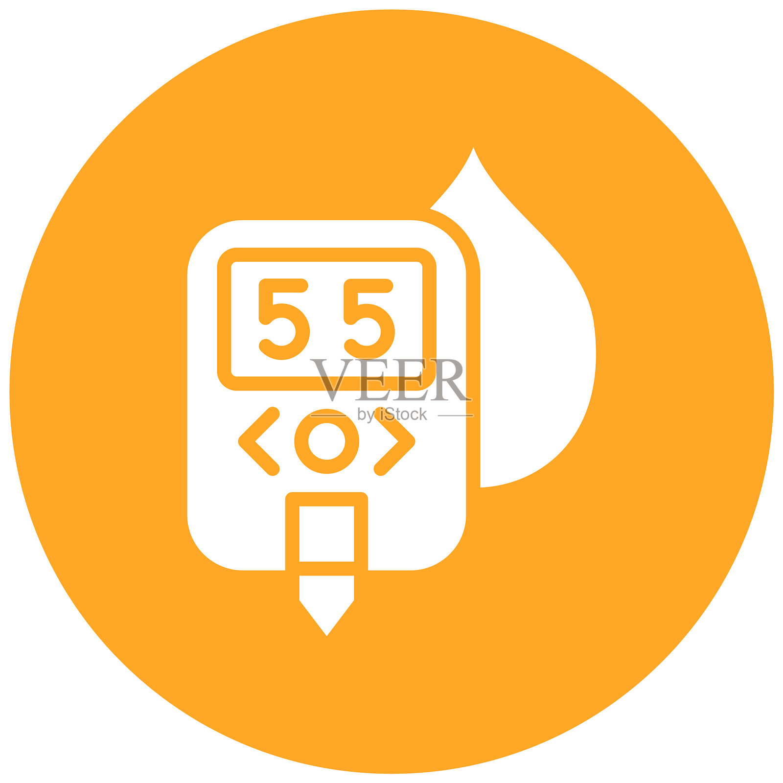 糖尿病筛查矢量图标插画图片素材