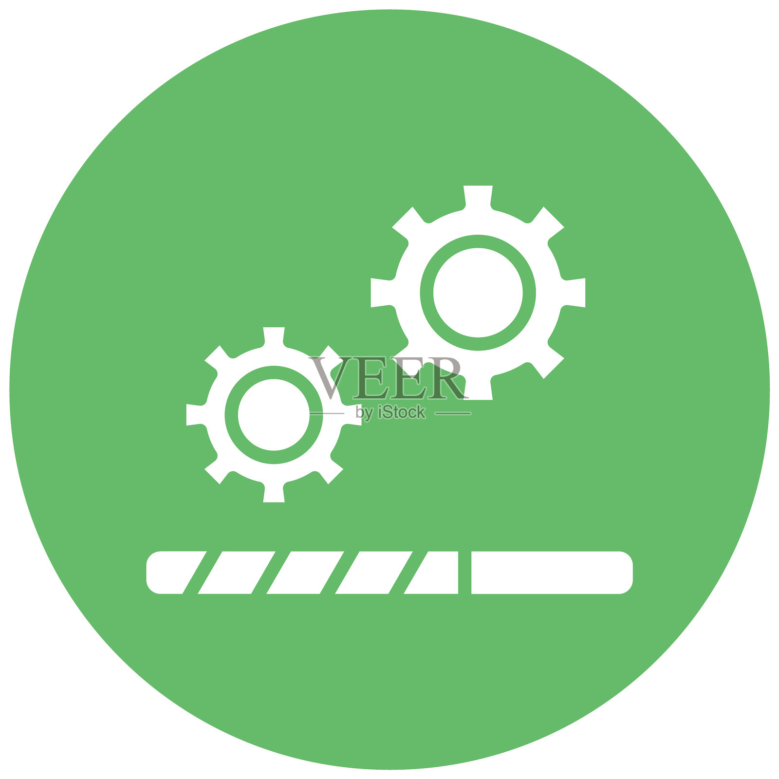 进行中的工作矢量图标插画图片素材