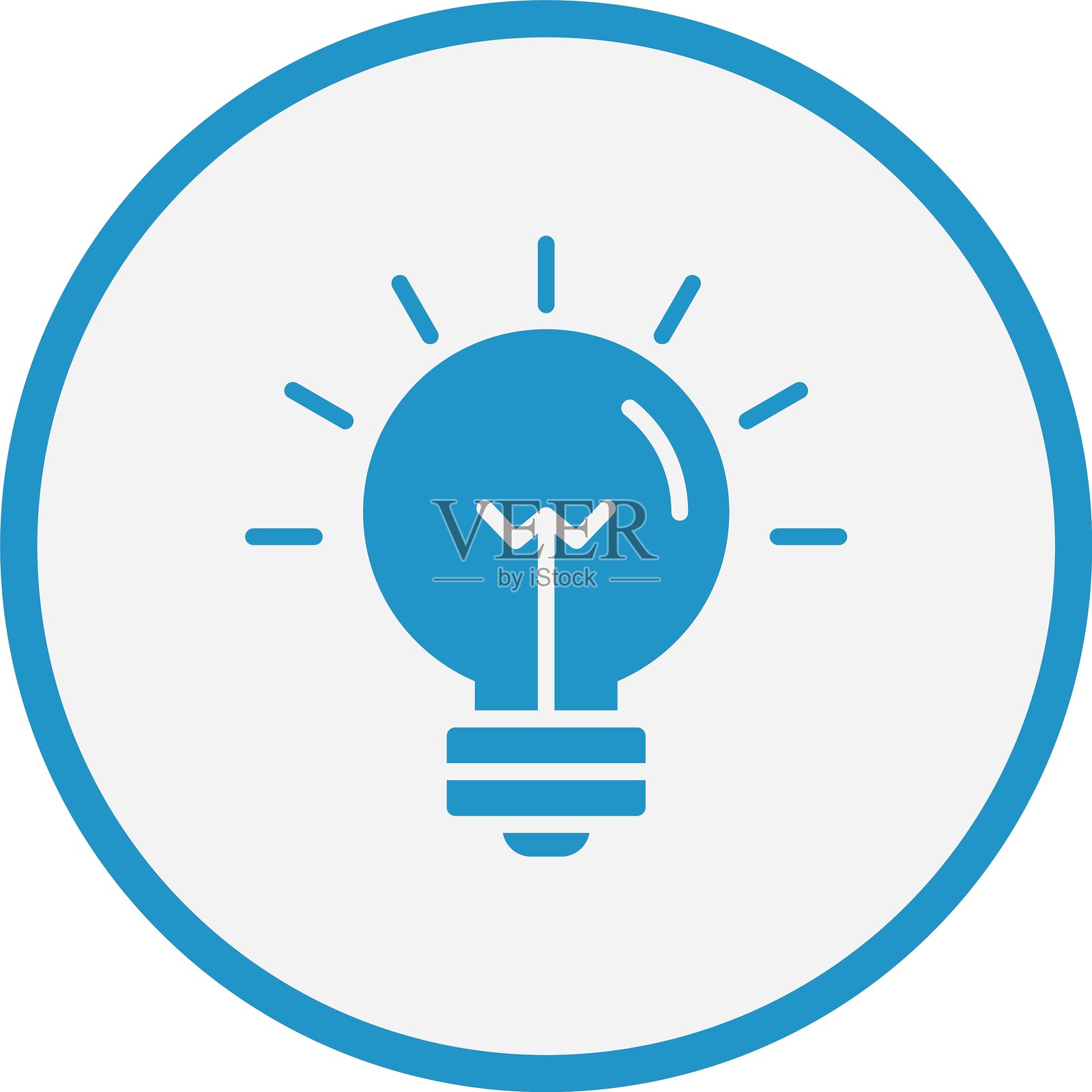 创意符号蓝色圆形图标插画图片素材