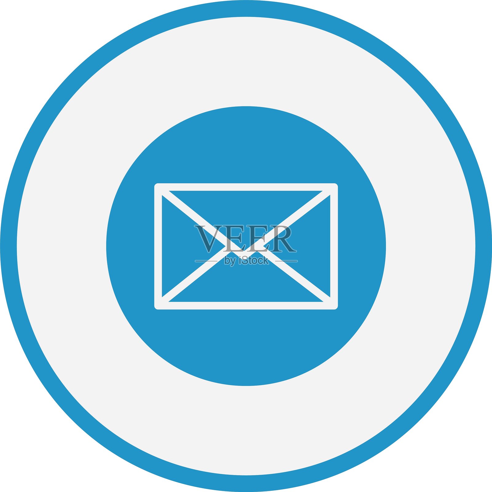 字母 G 蓝色圆圈图标插画图片素材