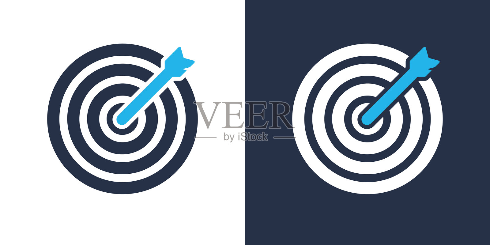 目标图标，实心图标。可用于任何地方的实心图标，风格简洁、像素完美且现代。插画图片素材