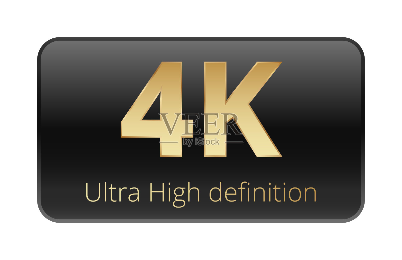 4K超高清显示技术和清晰度插画图片素材