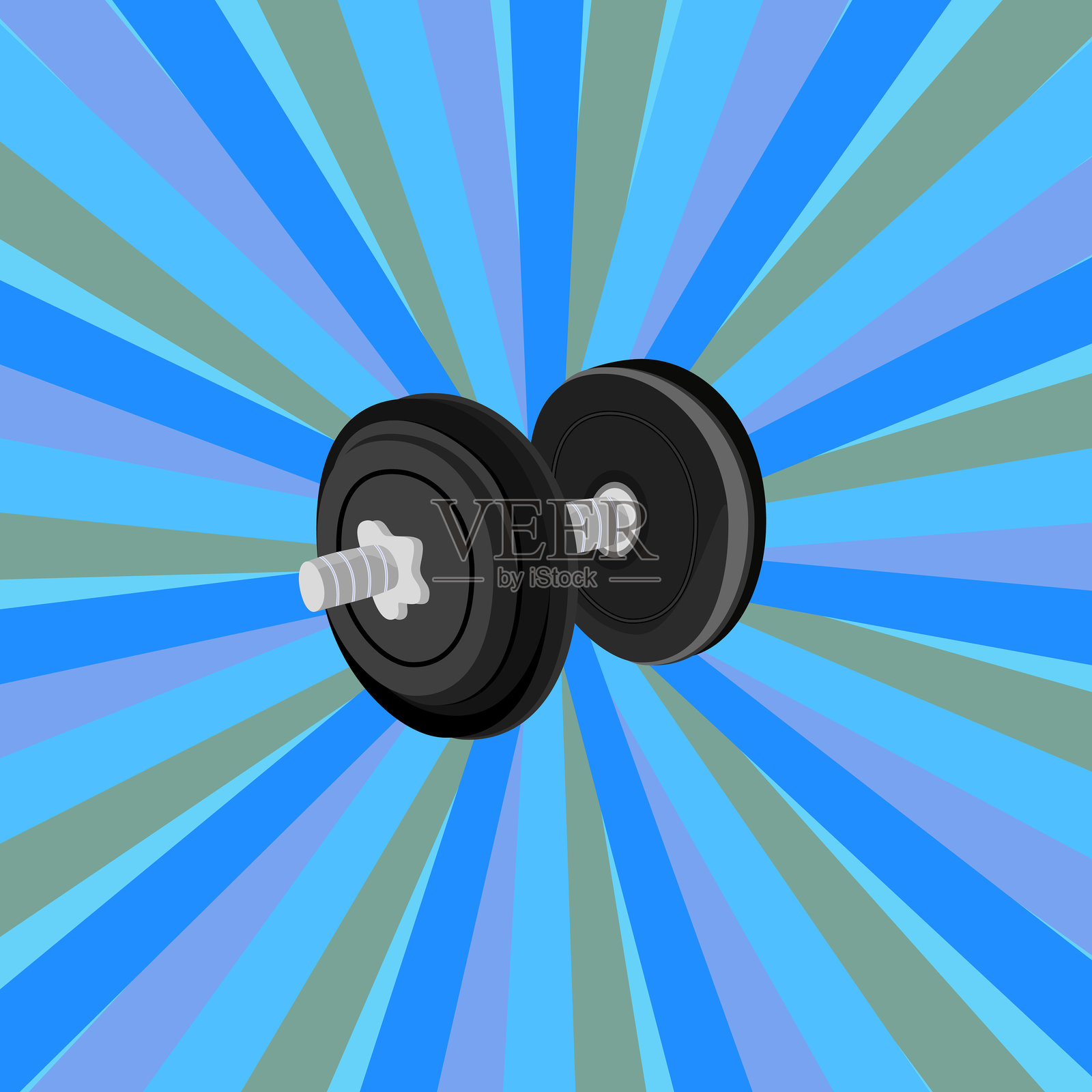 哑铃插画图片素材