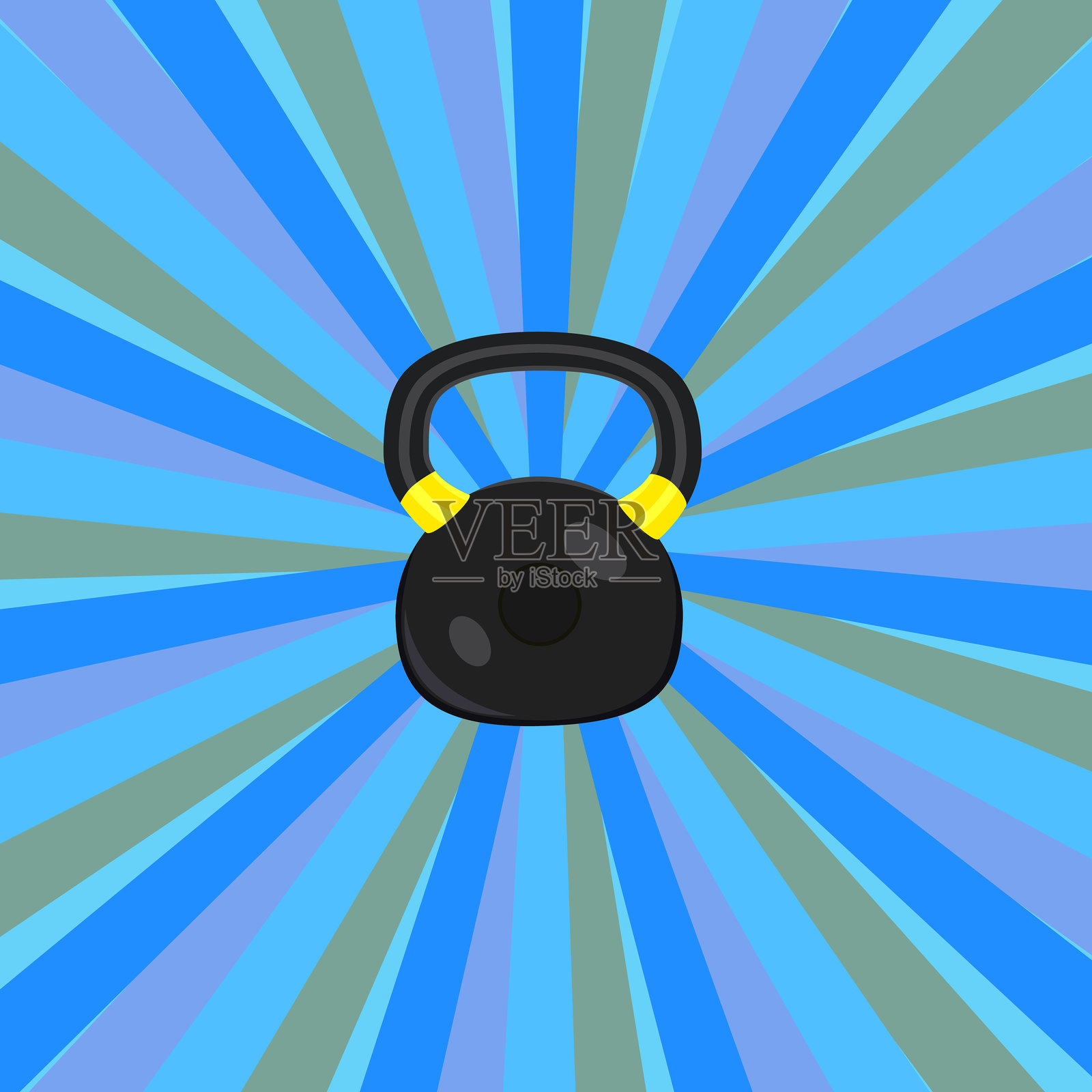 壶铃插画图片素材