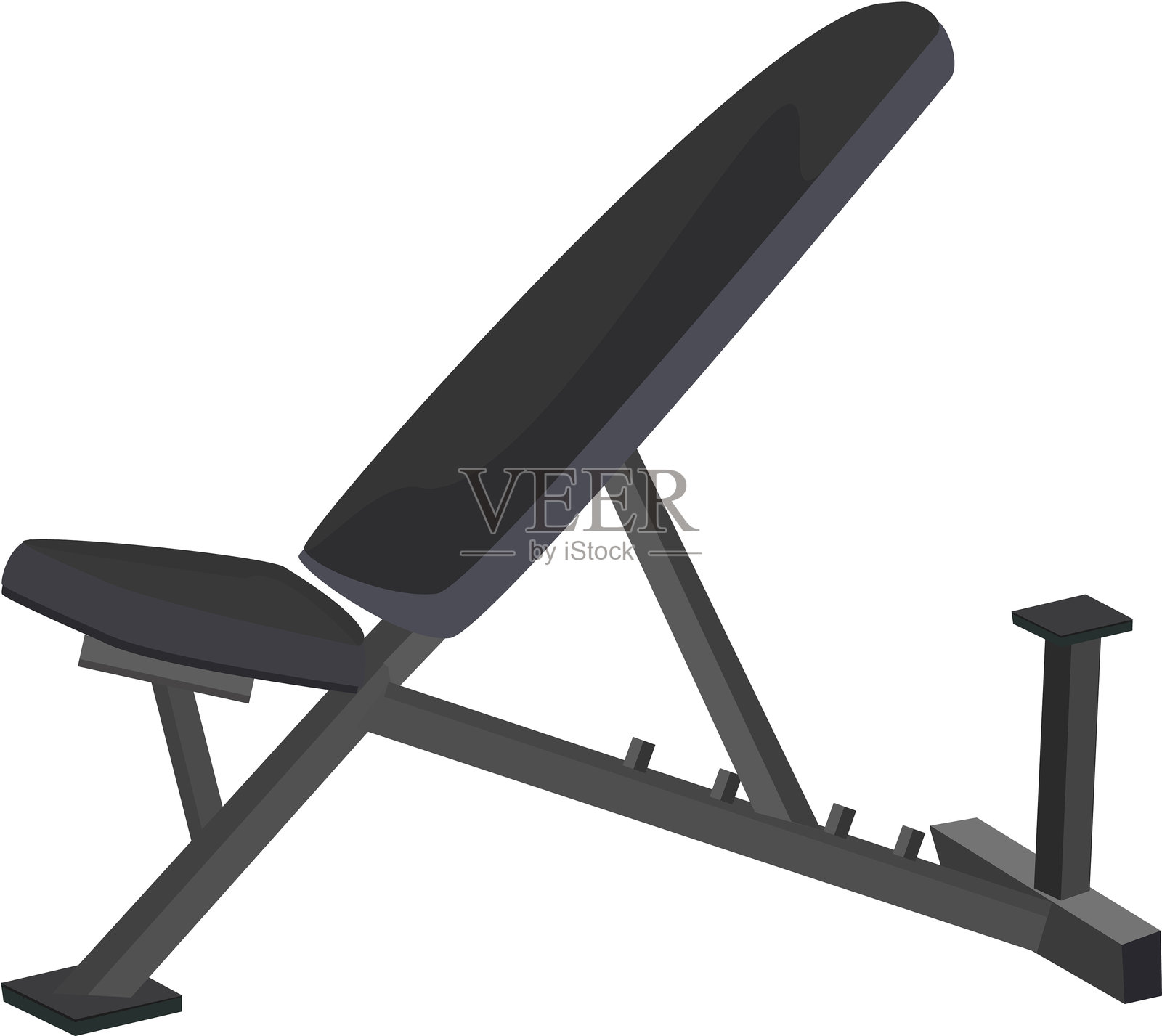 举重凳插画图片素材