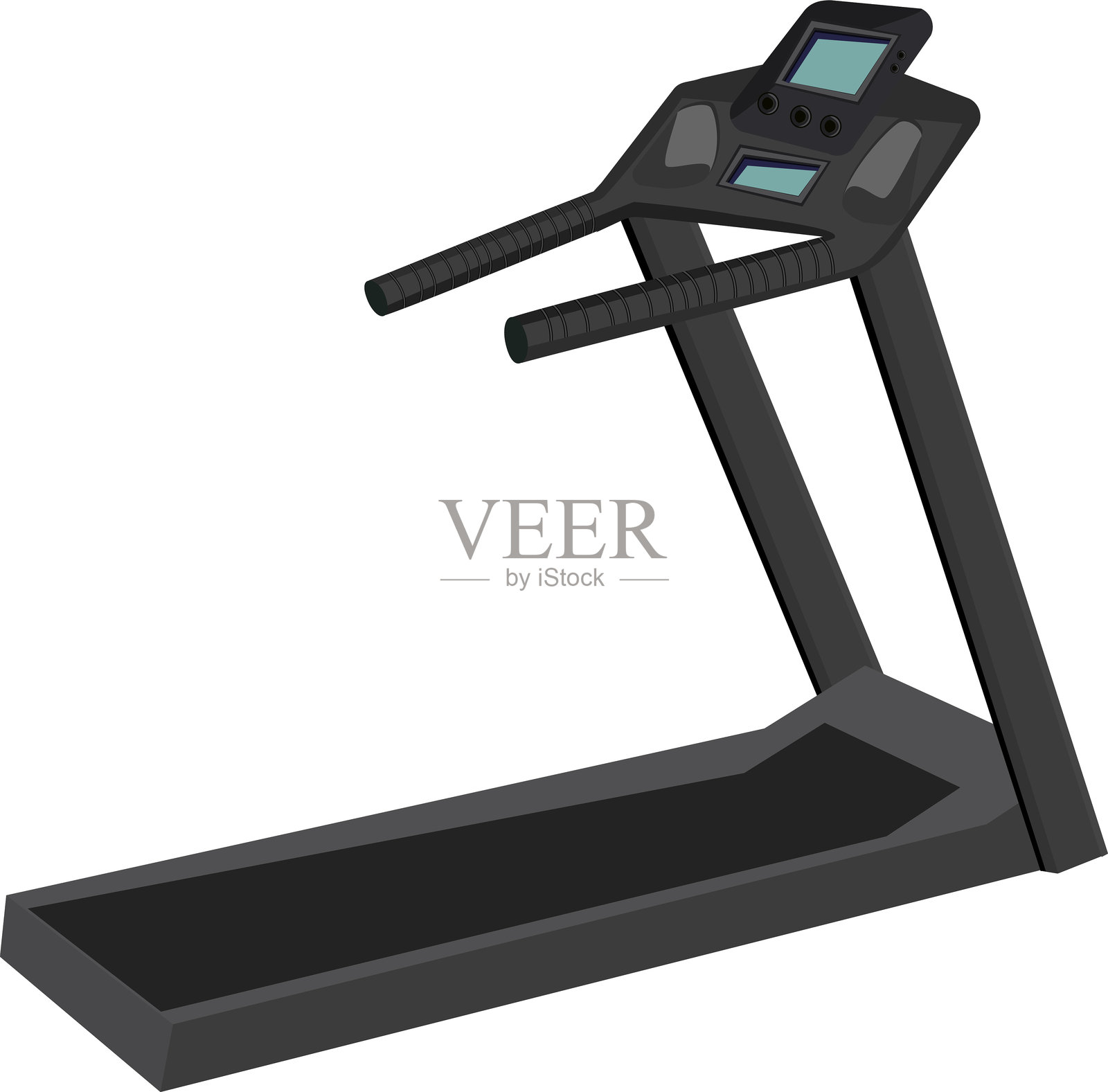 跑步机插画图片素材
