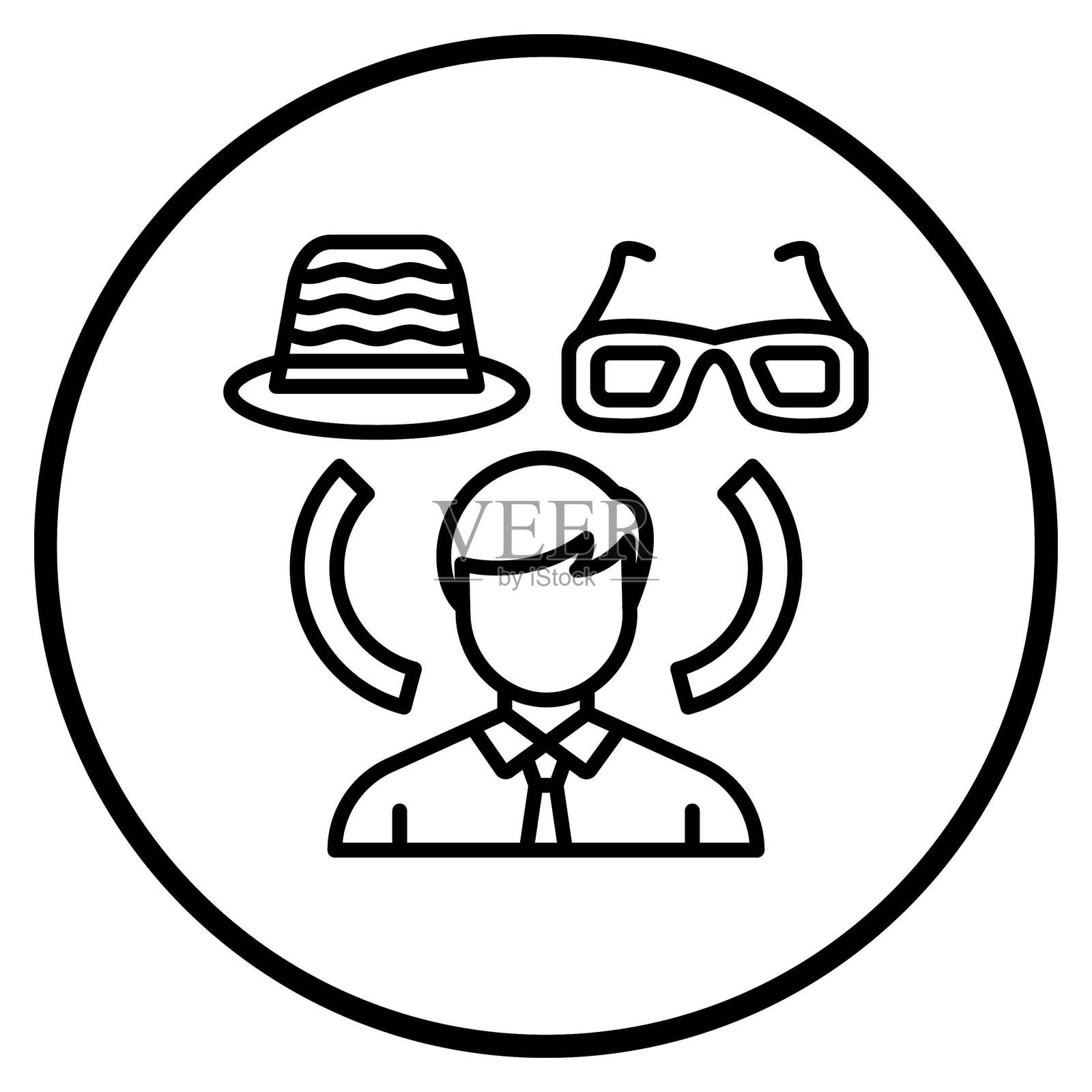 矢量设计 潮人生活方式 图标风格插画图片素材