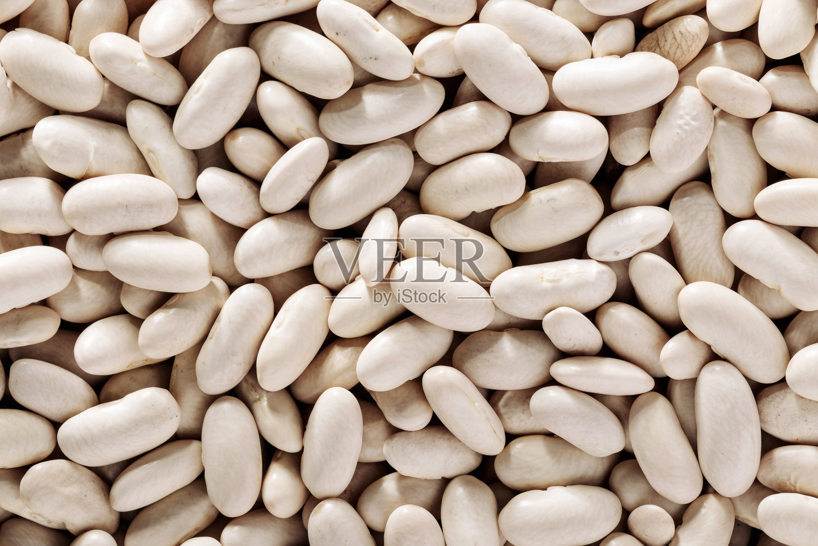 白芸豆背景俯视图，植物蛋白来源，健康饮食照片摄影图片