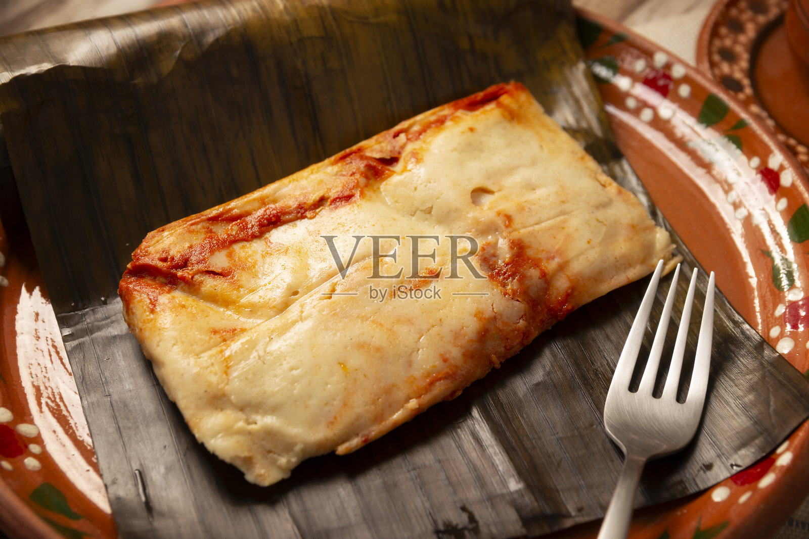 墨西哥瓦哈卡风味粽子早餐图照片摄影图片