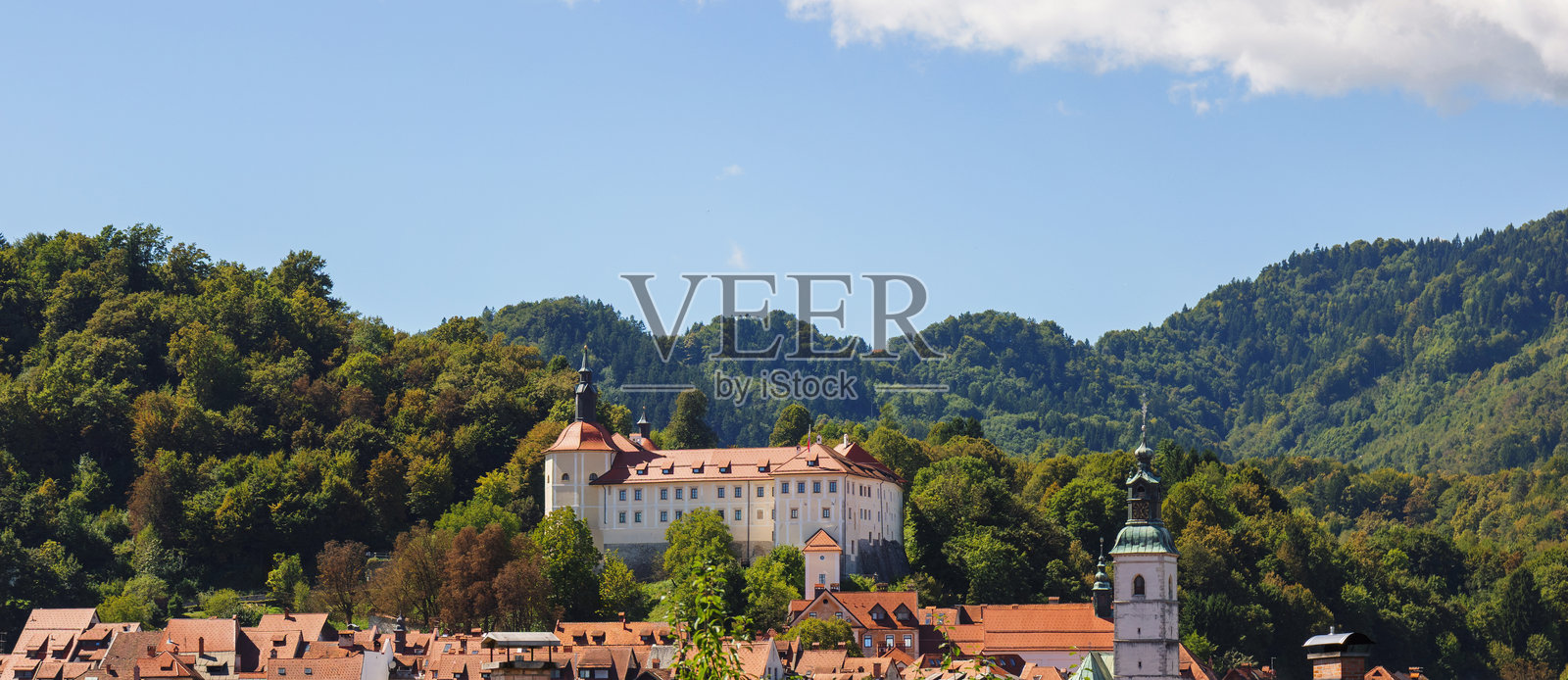 探索斯洛文尼亚的斯科普耶洛卡老城，体验文化遗产与旅行照片摄影图片