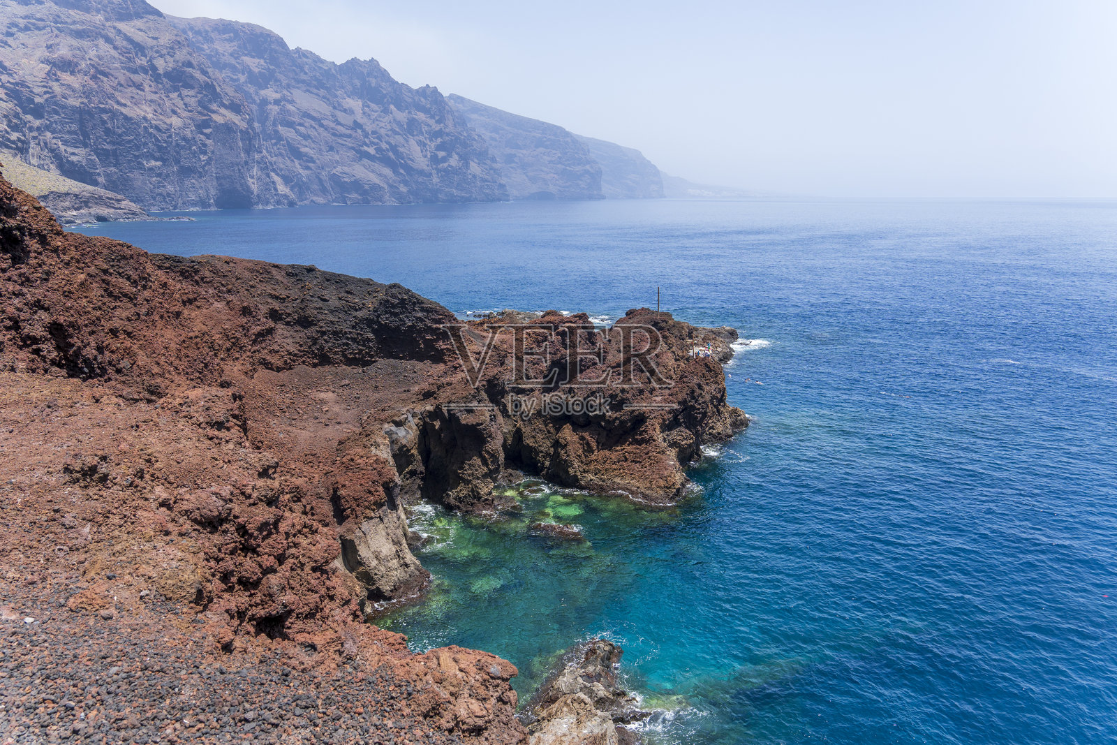 特诺角是特内里费岛（西班牙加那利群岛）的西北端。这是一片伸入大西洋的狭长陆地。照片摄影图片