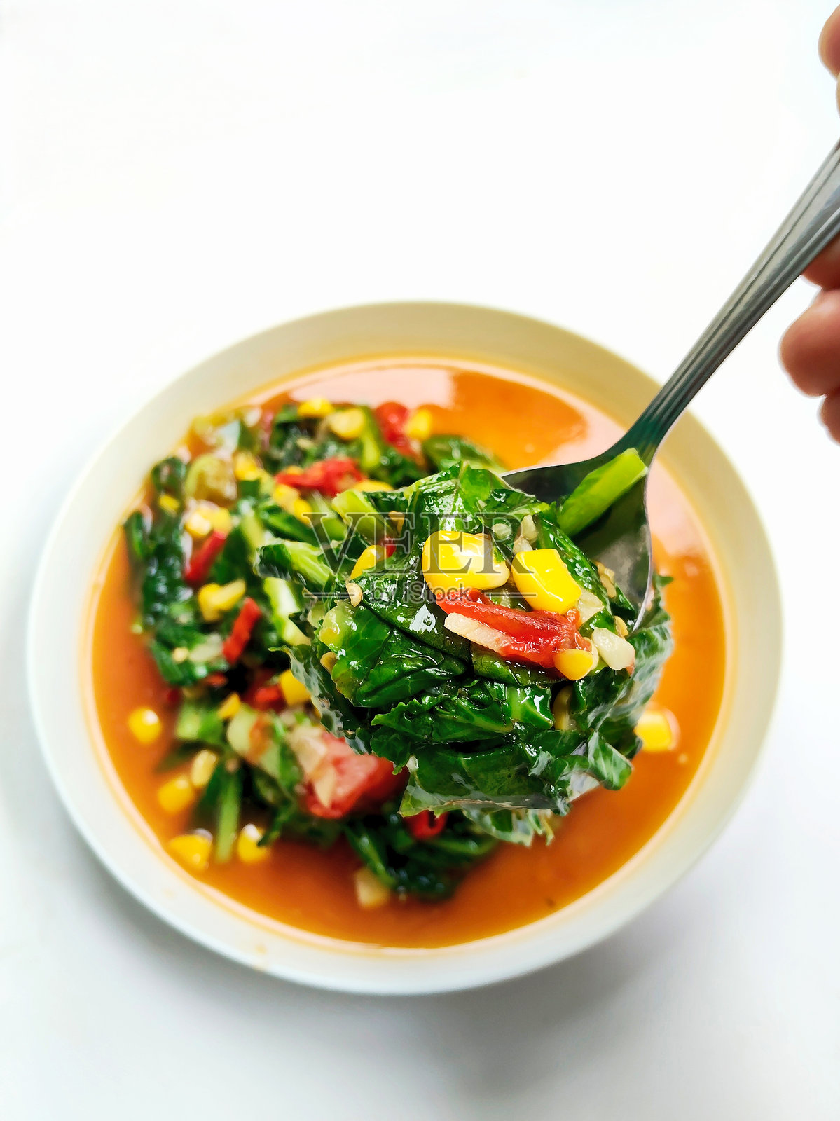 美味健康的亚洲炒蔬菜食谱照片摄影图片