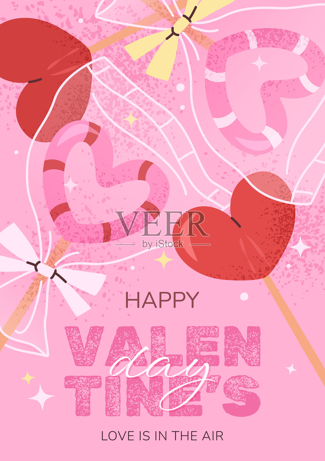 情人节贺卡或海报插画图片素材