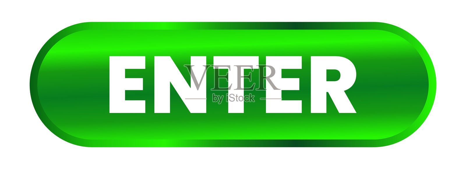 进入。按按钮，文字，矢量插画图片素材