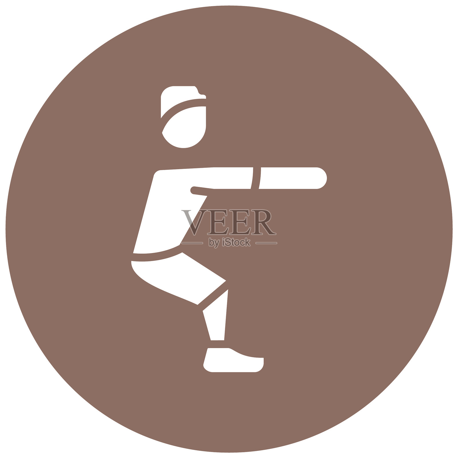 下蹲矢量图标插画图片素材