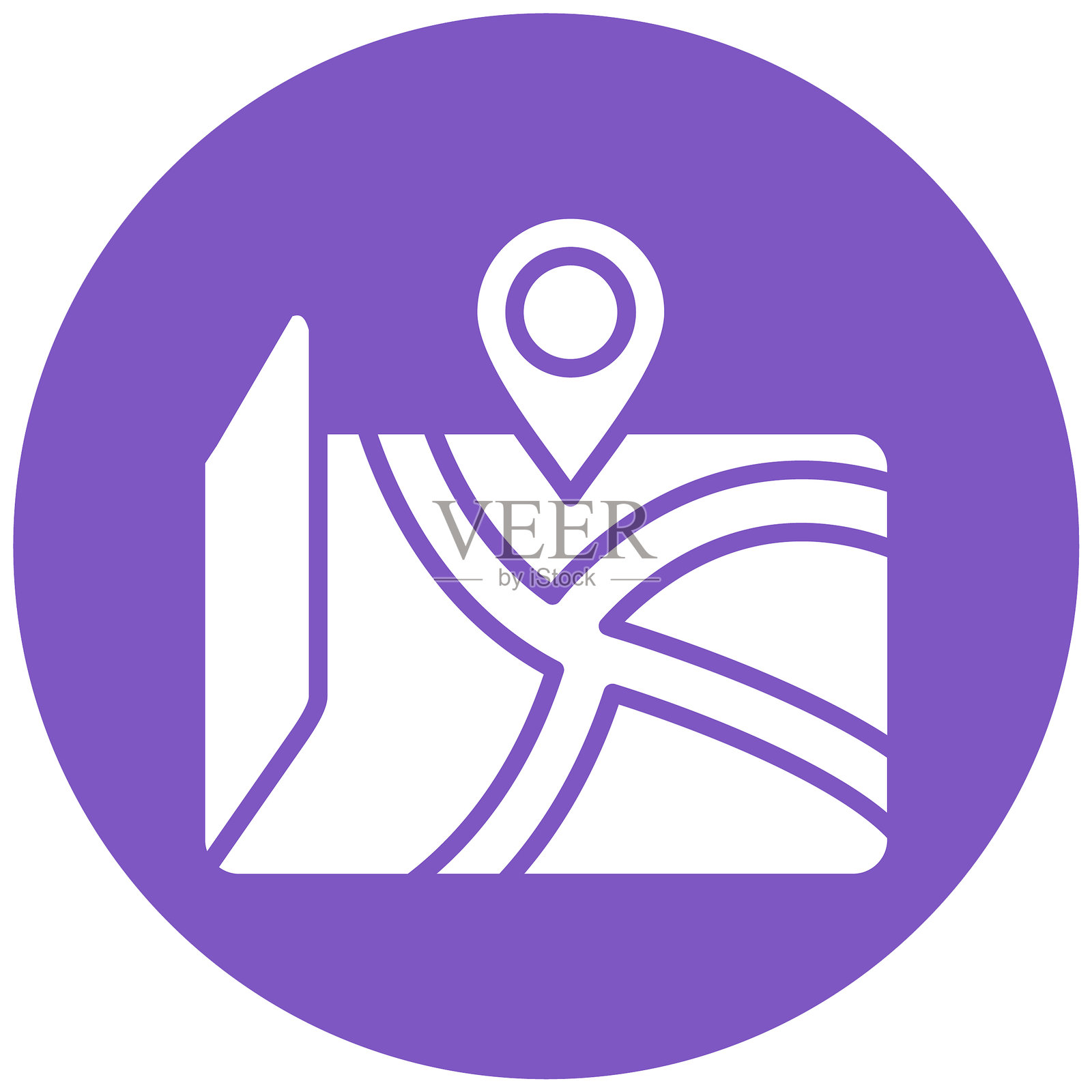 旅行地图矢量图标插画图片素材