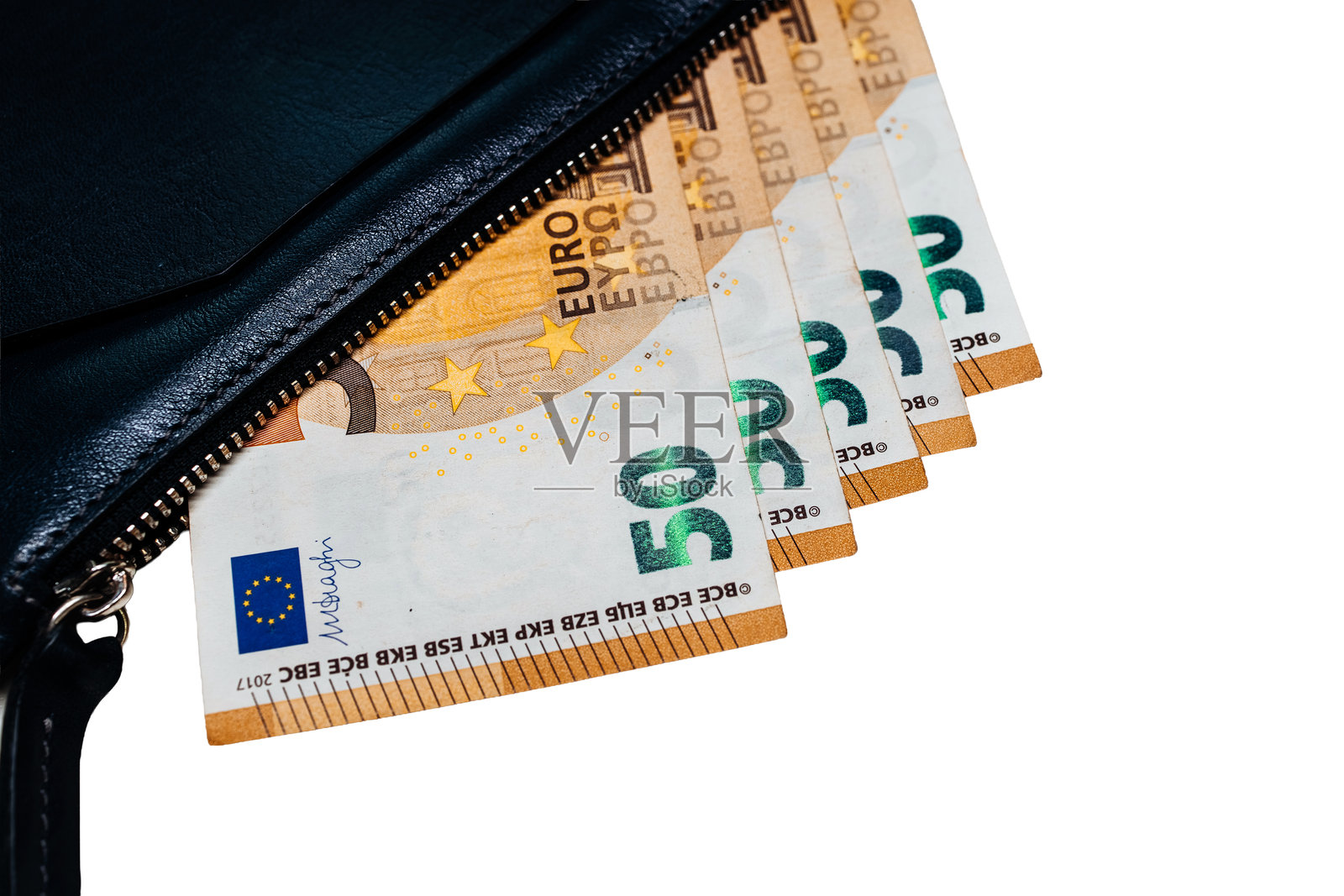 特写镜头展示了五十欧元纸币的精美细节序列照片摄影图片