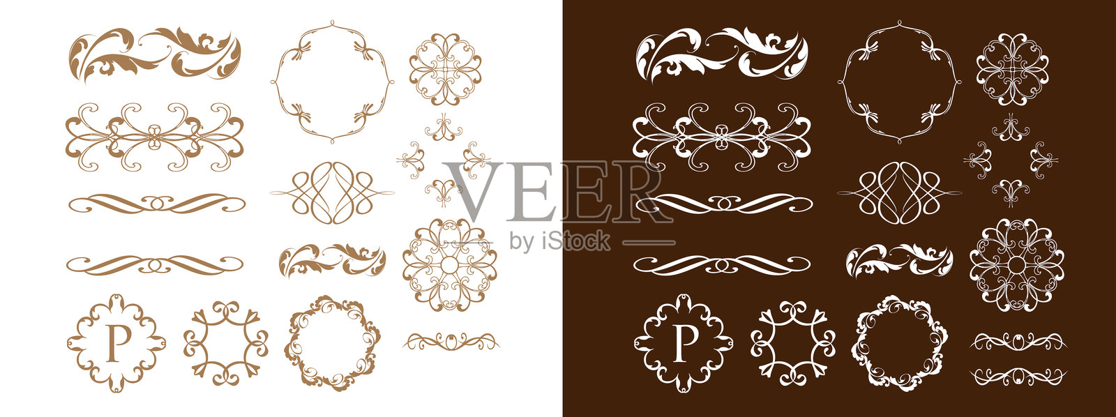 情人节浪漫边框集插画图片素材