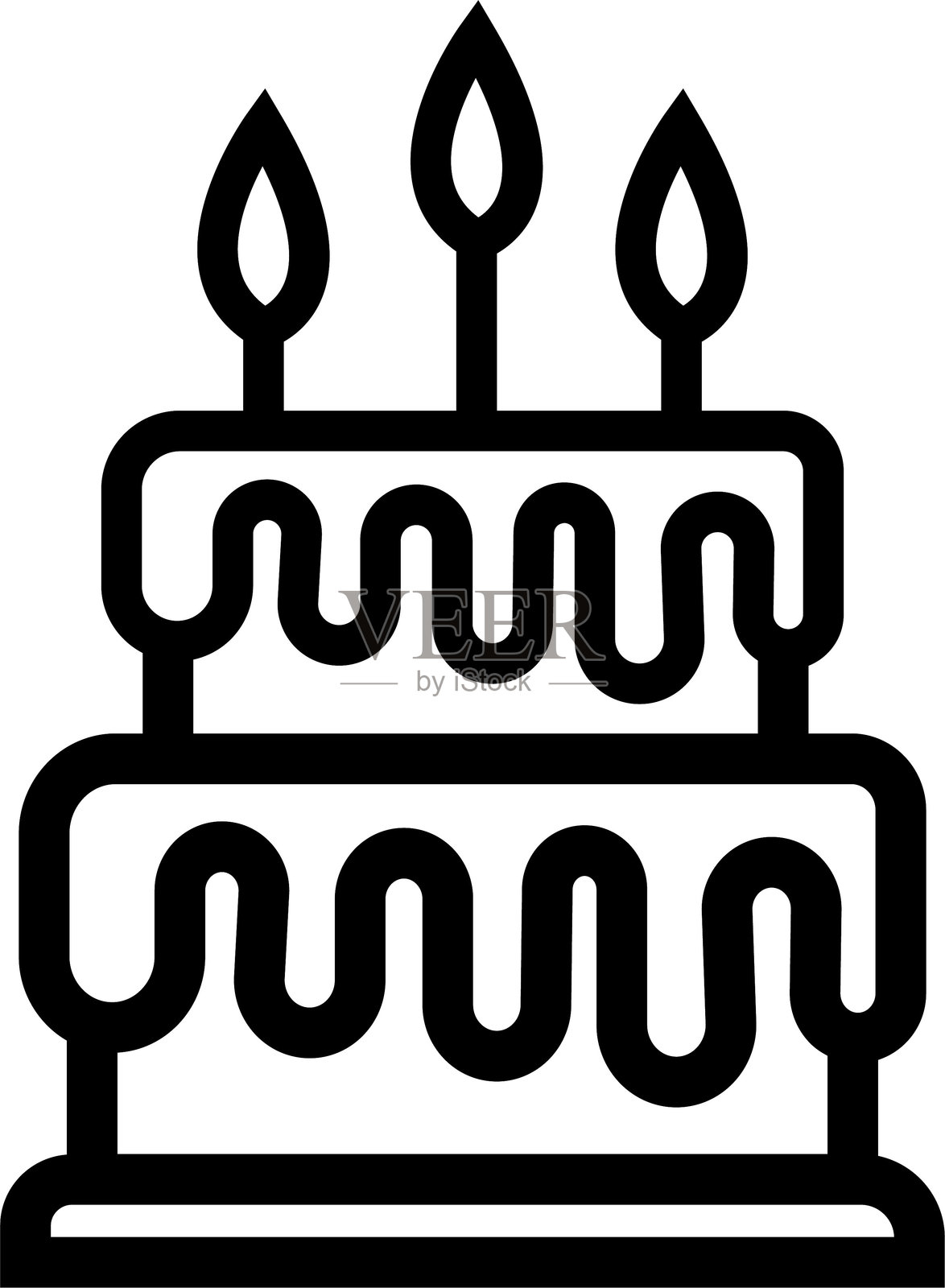 蛋糕图标. 不同类型精美现代蛋糕的矢量图，如巧克力蛋糕、拿破仑蛋糕、提拉米苏、闪电泡芙和芝士蛋糕。孤立在透明背景上，烘焙店元素插画图片素材