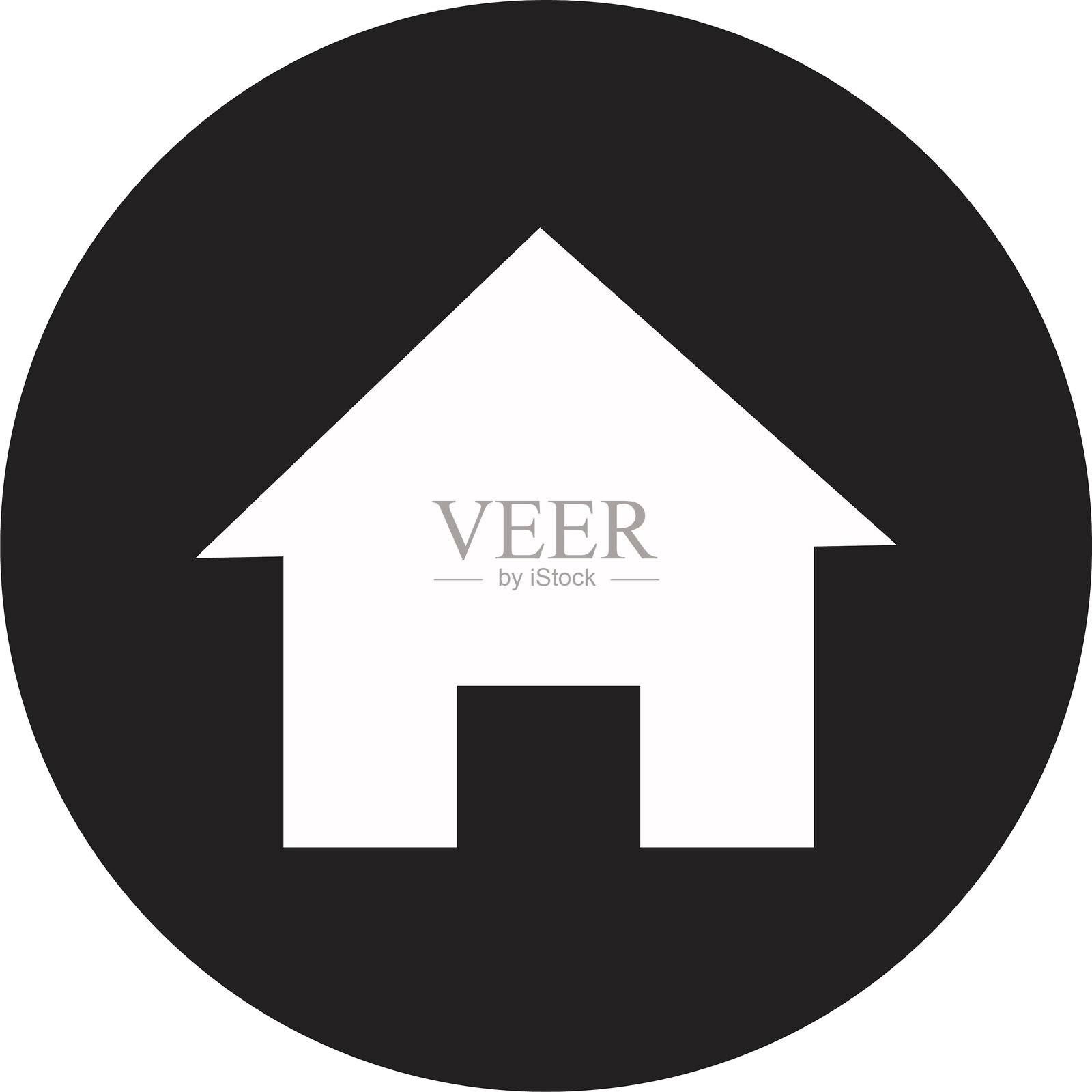 支持居家隔离和留在家中的社交媒体。防止病毒传播的社交距离措施。新冠病毒标志。居家。白色背景上的隔离图标插画图片素材