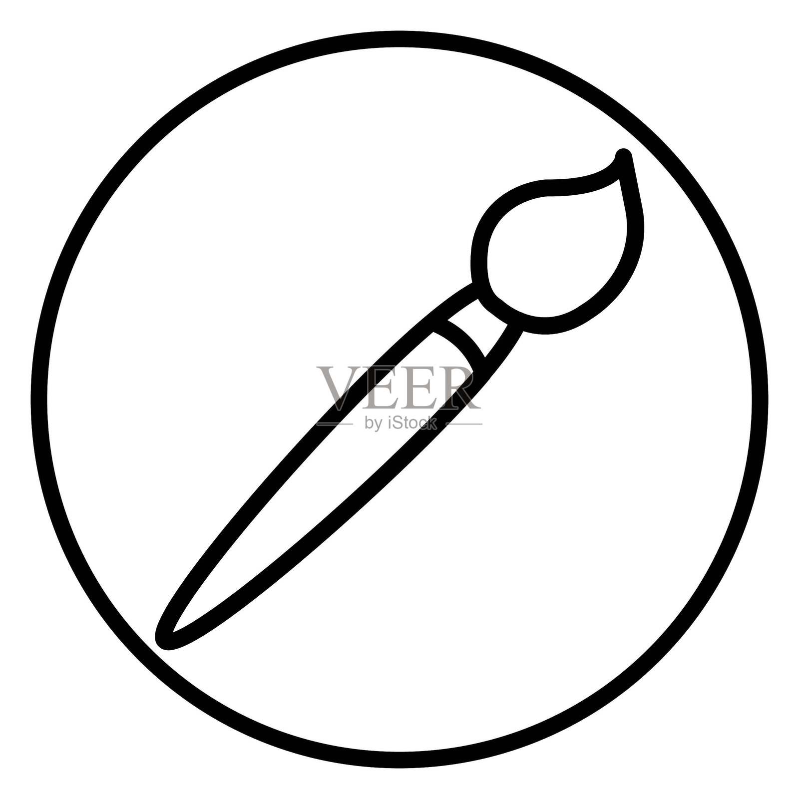 矢量设计画笔矢量设计图标风格插画图片素材