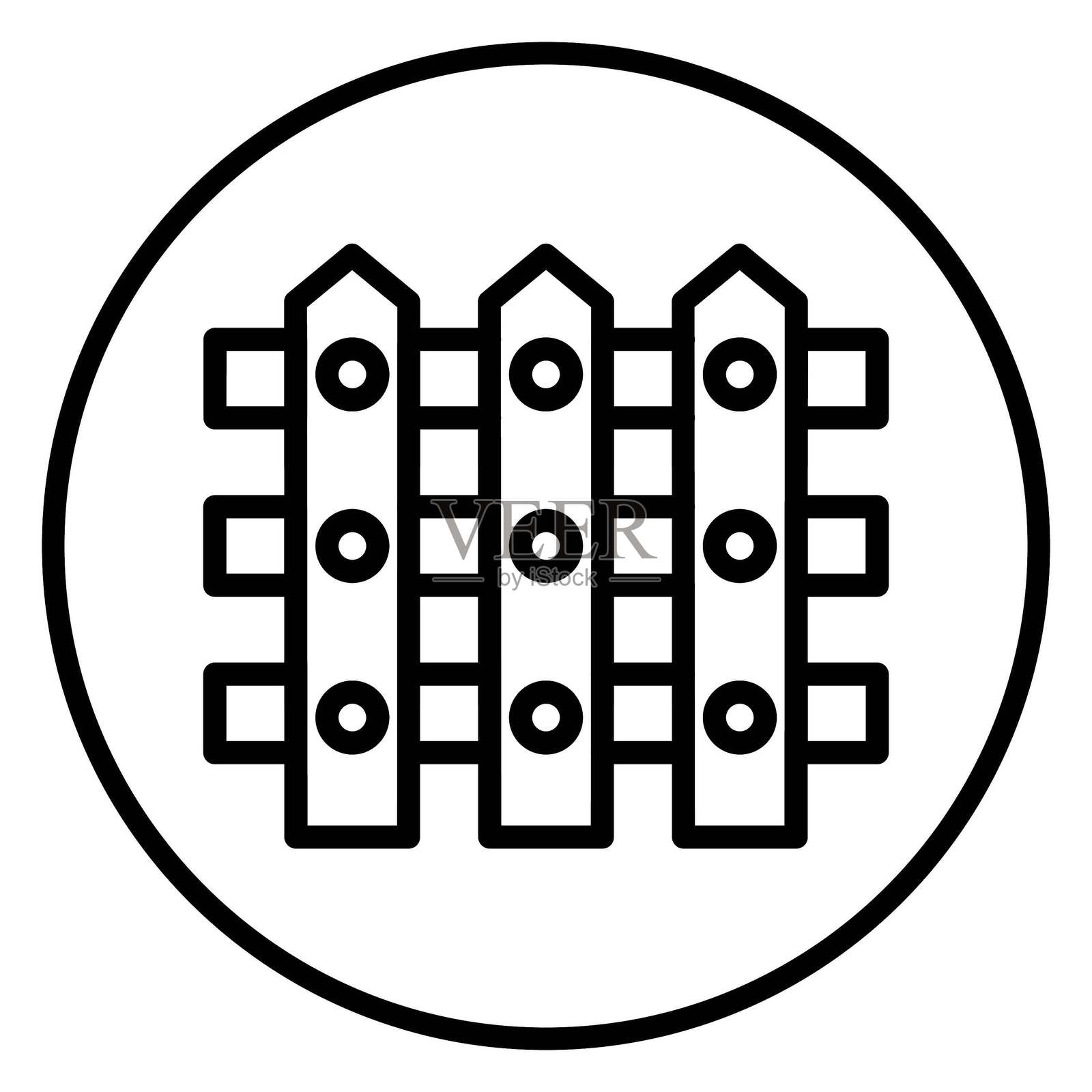 矢量图 栅栏维修 矢量图 图标风格插画图片素材