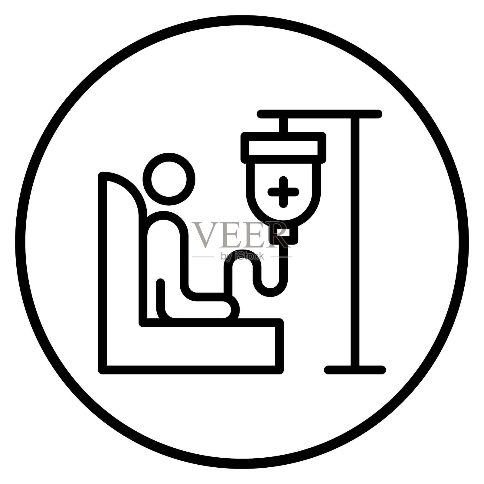 矢量设计化疗图标风格插画图片素材