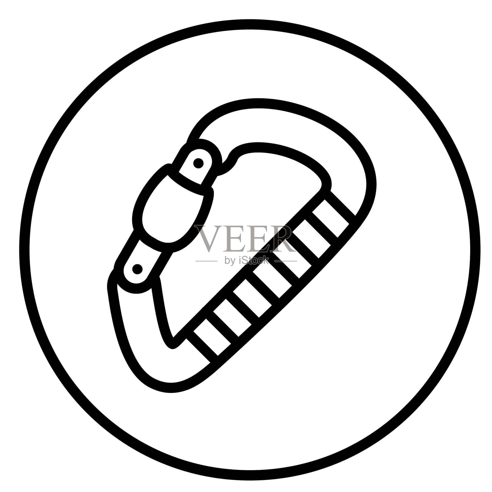 矢量设计 攀岩装备 矢量设计 图标风格插画图片素材