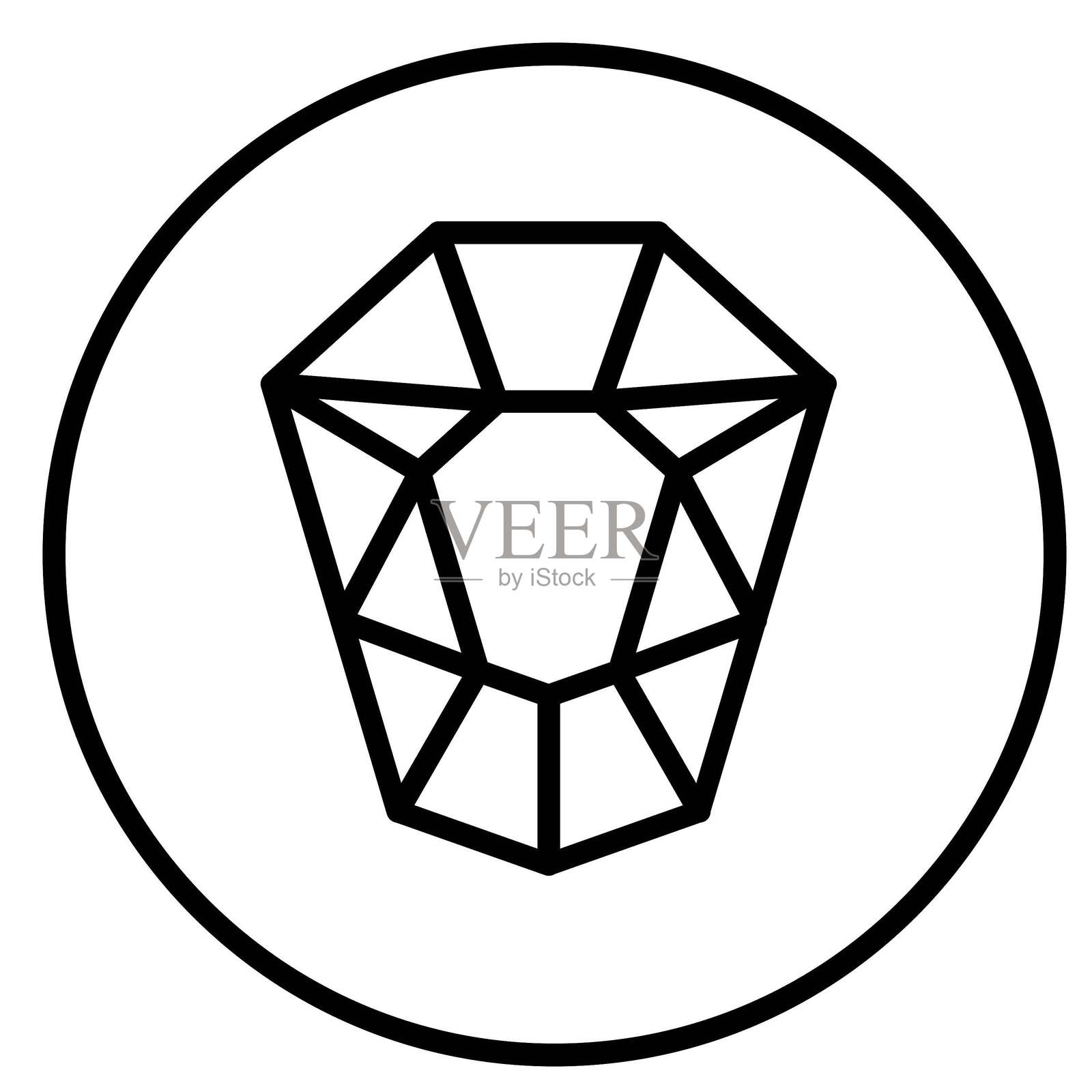 矢量设计 蓝铜矿 矢量设计 图标风格插画图片素材