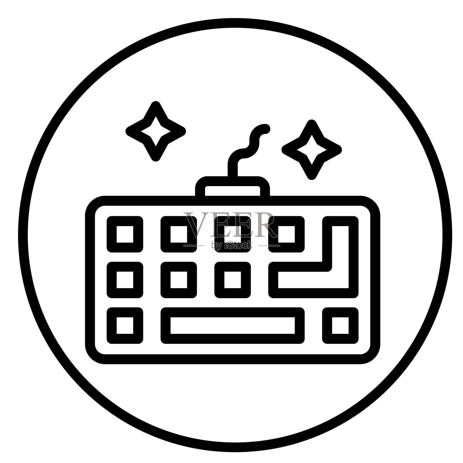 矢量设计键盘矢量设计图标风格插画图片素材