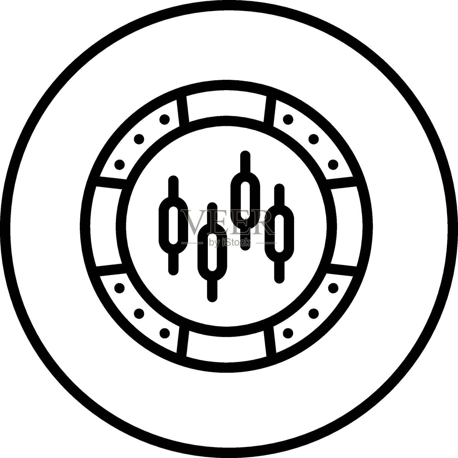 向量设计 蓝筹股 向量设计 图标风格插画图片素材