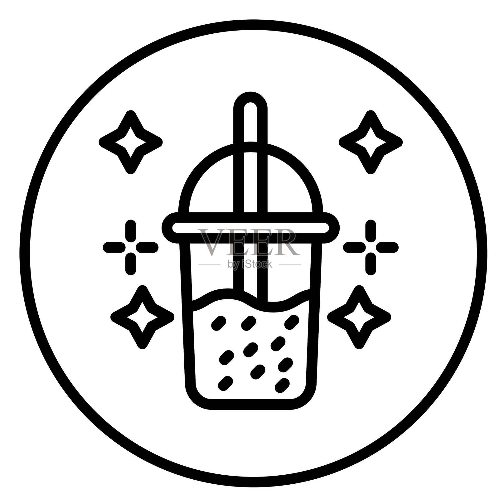 矢量奶昔矢量图标设计风格插画图片素材