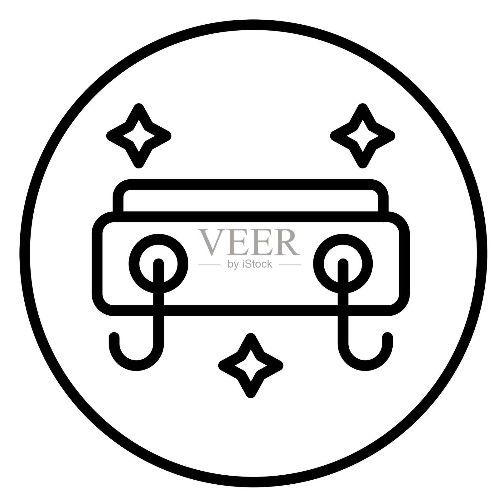 矢量设计衣帽架矢量设计图标风格插画图片素材