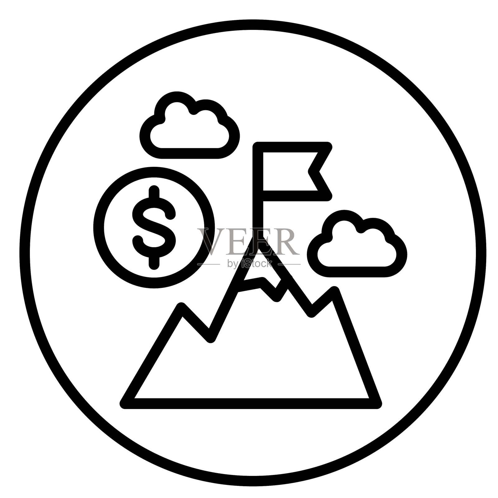 矢量设计购买顶峰矢量设计图标风格插画图片素材