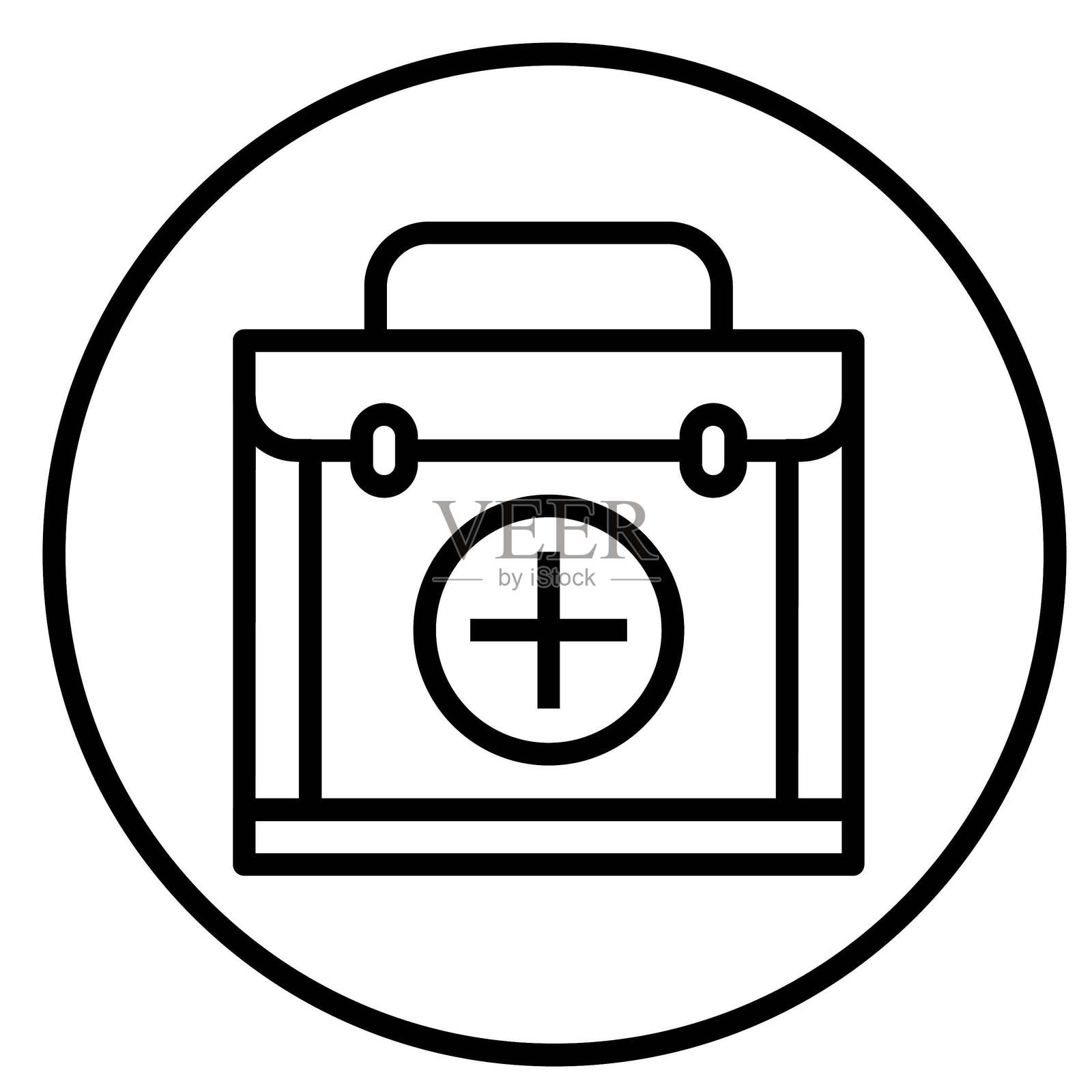 矢量设计应急工具箱 矢量设计图标风格插画图片素材