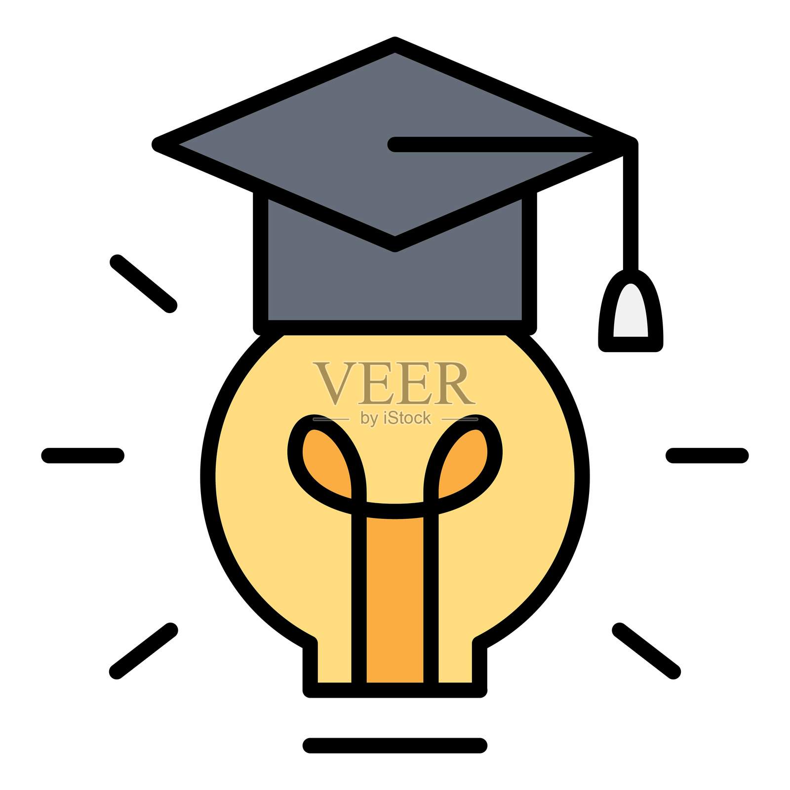 毕业图标插画图片素材