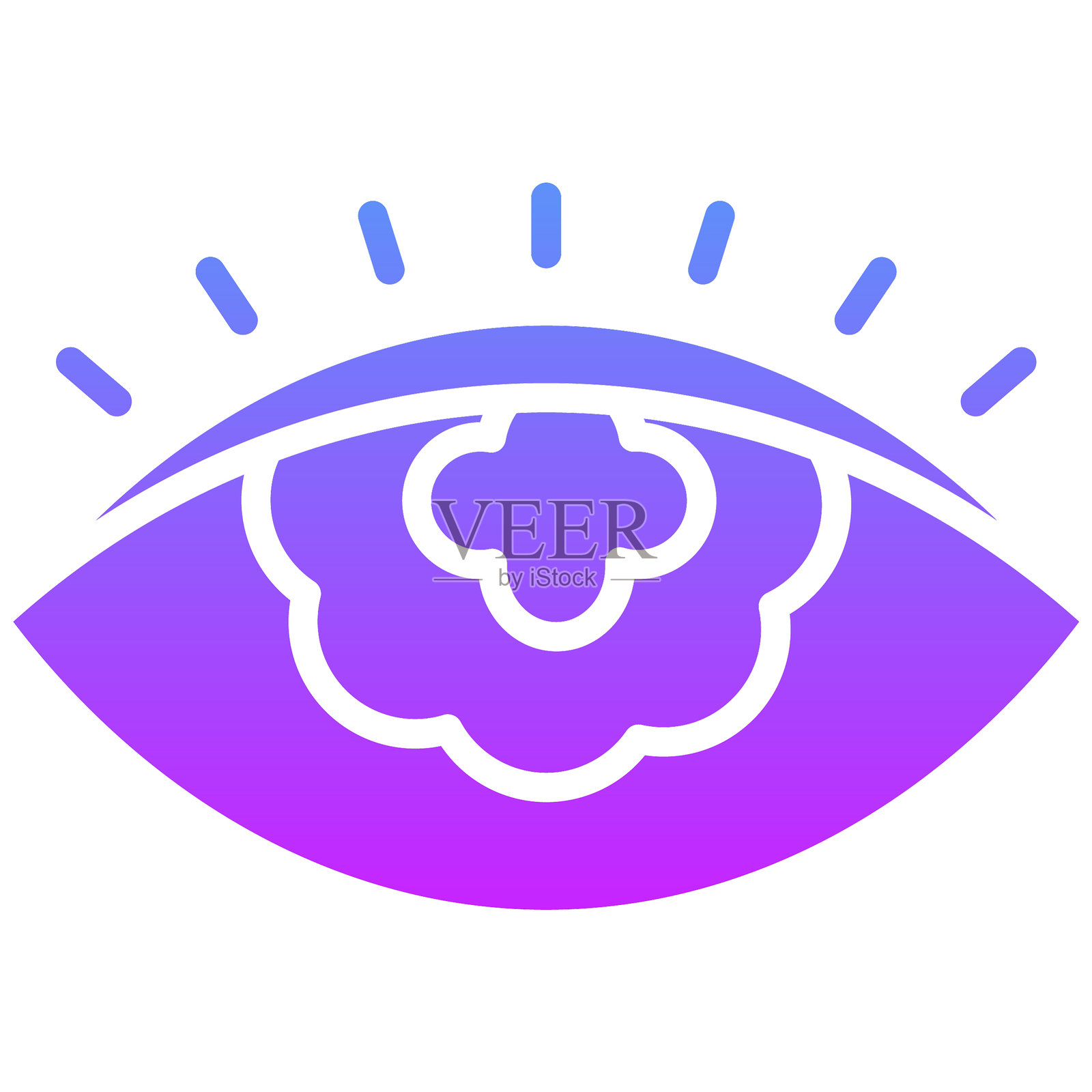 视力模糊矢量图标插画图片素材