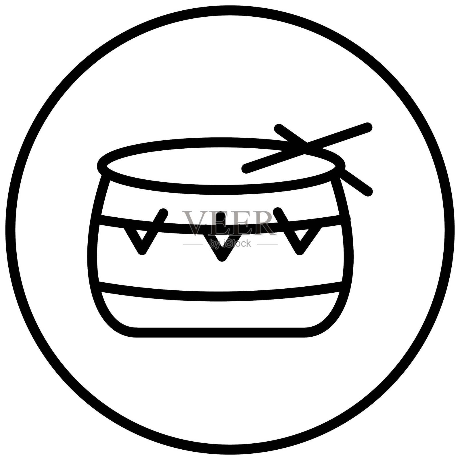 鼓矢量设计图标风格插画图片素材