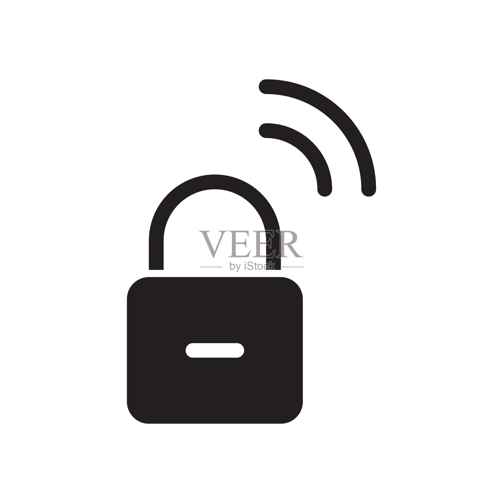 现代无线互联网连接图标矢量图，用于 Wi-Fi 信号网络技术和数字通信符号设计插画图片素材