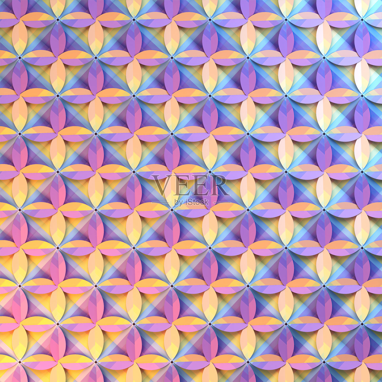 抽象的几何装饰三维背景，柔和的彩色渐变照片摄影图片