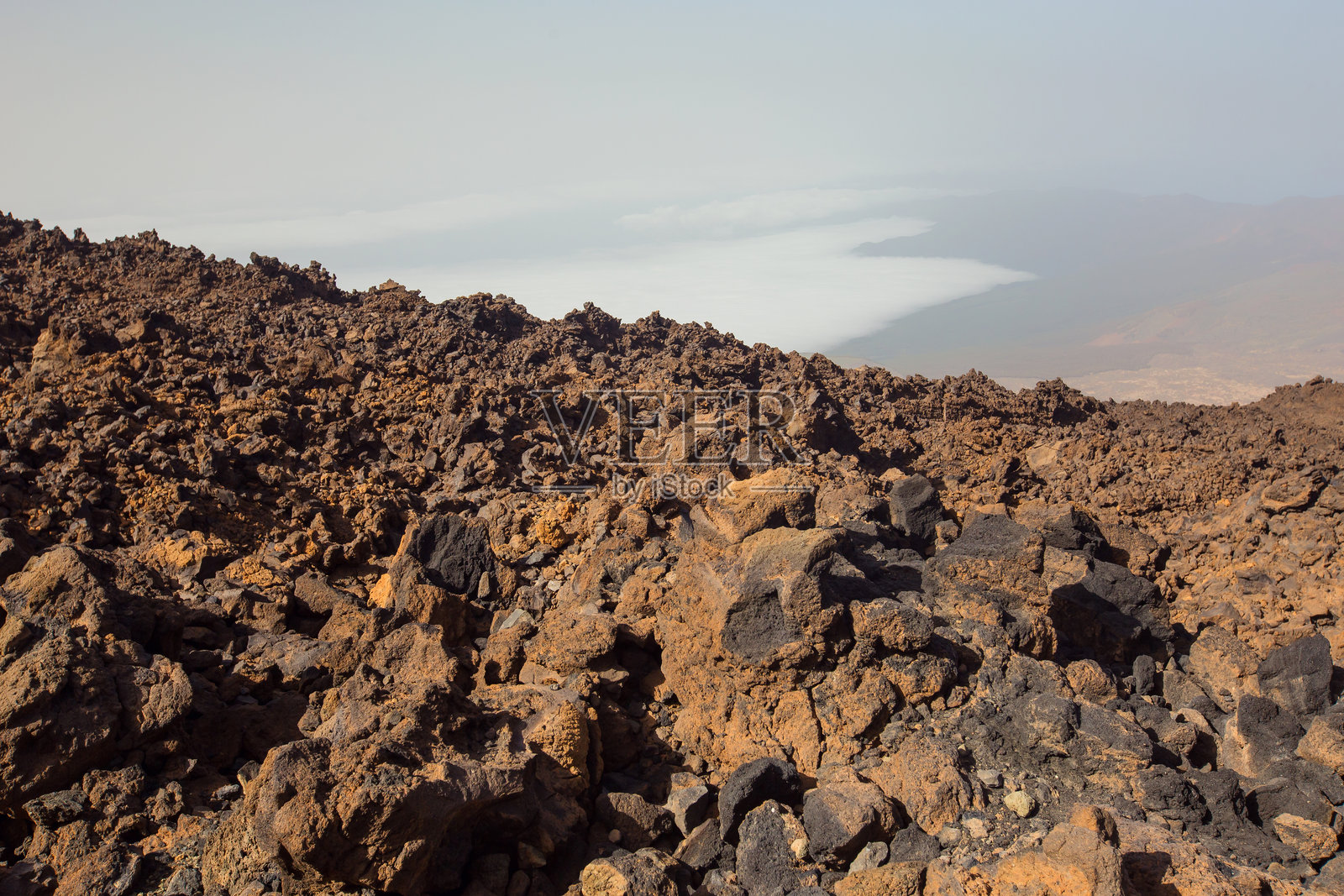 西班牙特内里费岛泰德火山的岩石照片摄影图片