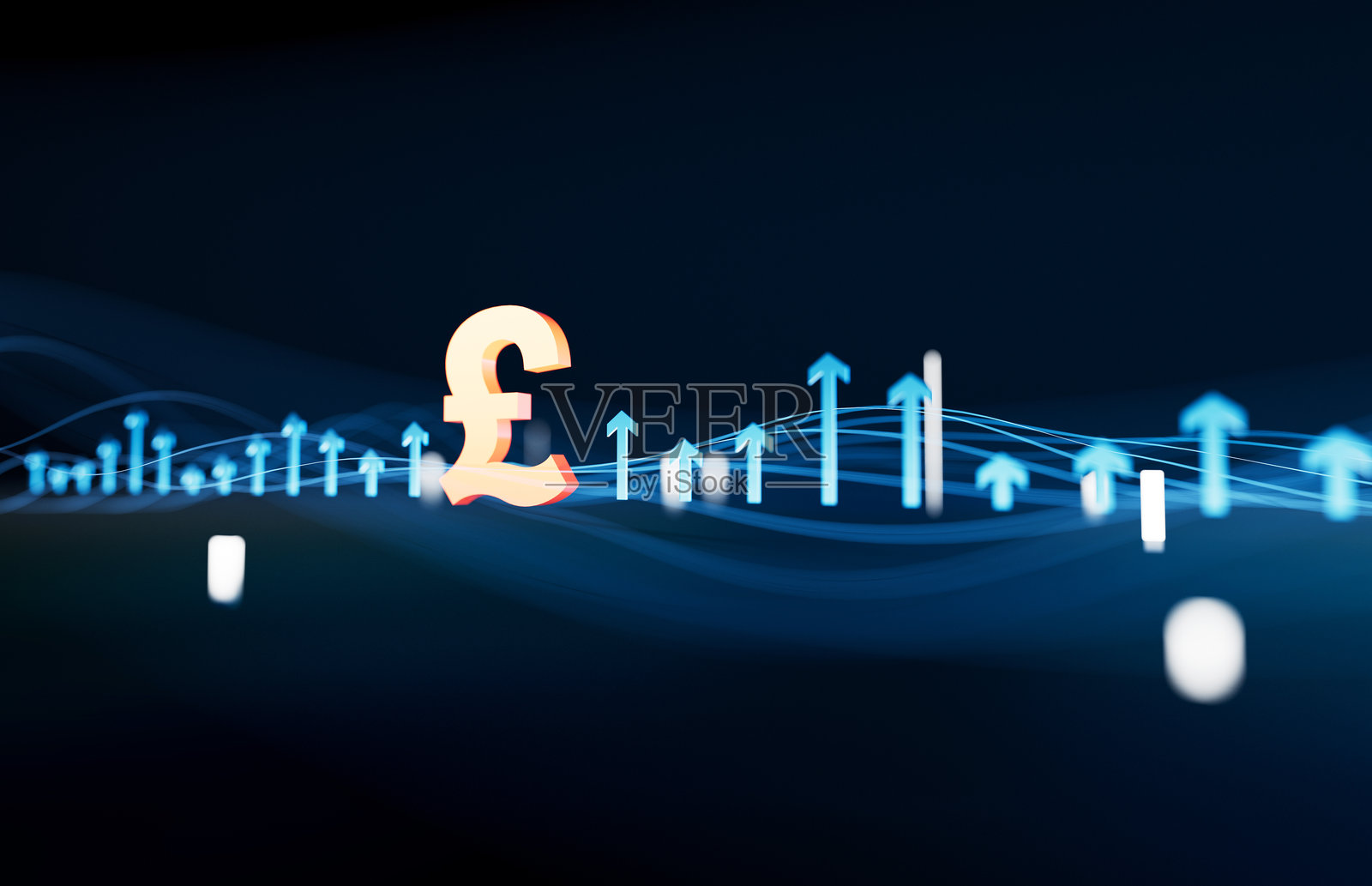 财务、经济和股市数据统计，成功箭头下跌照片摄影图片