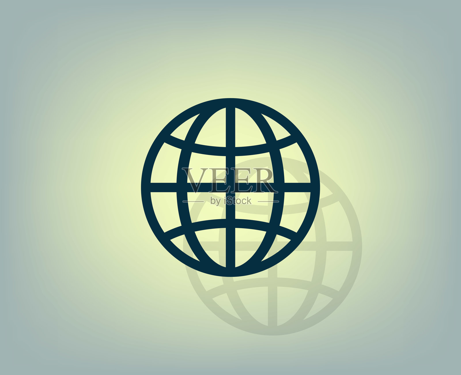 灰色背景上的阴影深色矢量图标插画图片素材