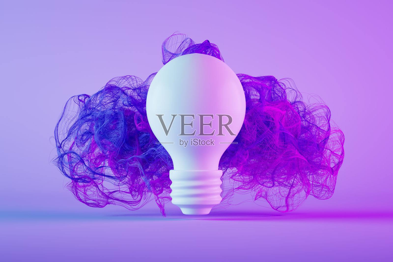 灯泡，新想法概念，脱颖而出照片摄影图片