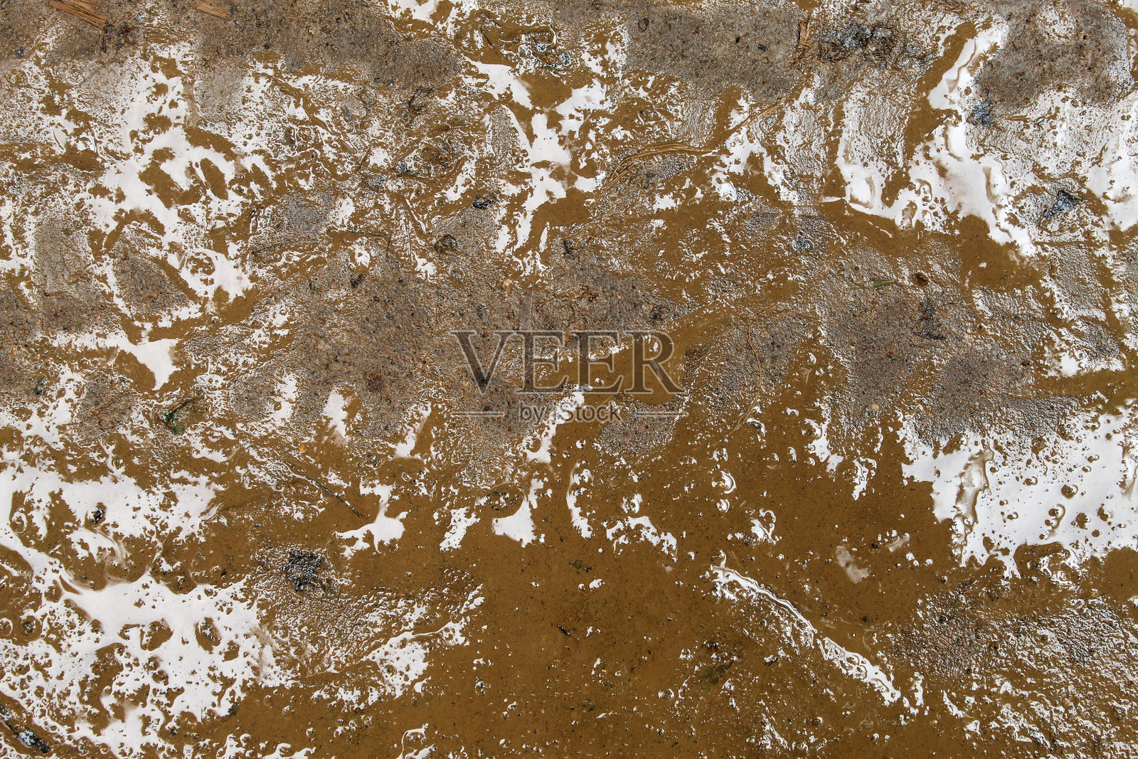 雨后湿润的棕色泥土纹理照片摄影图片