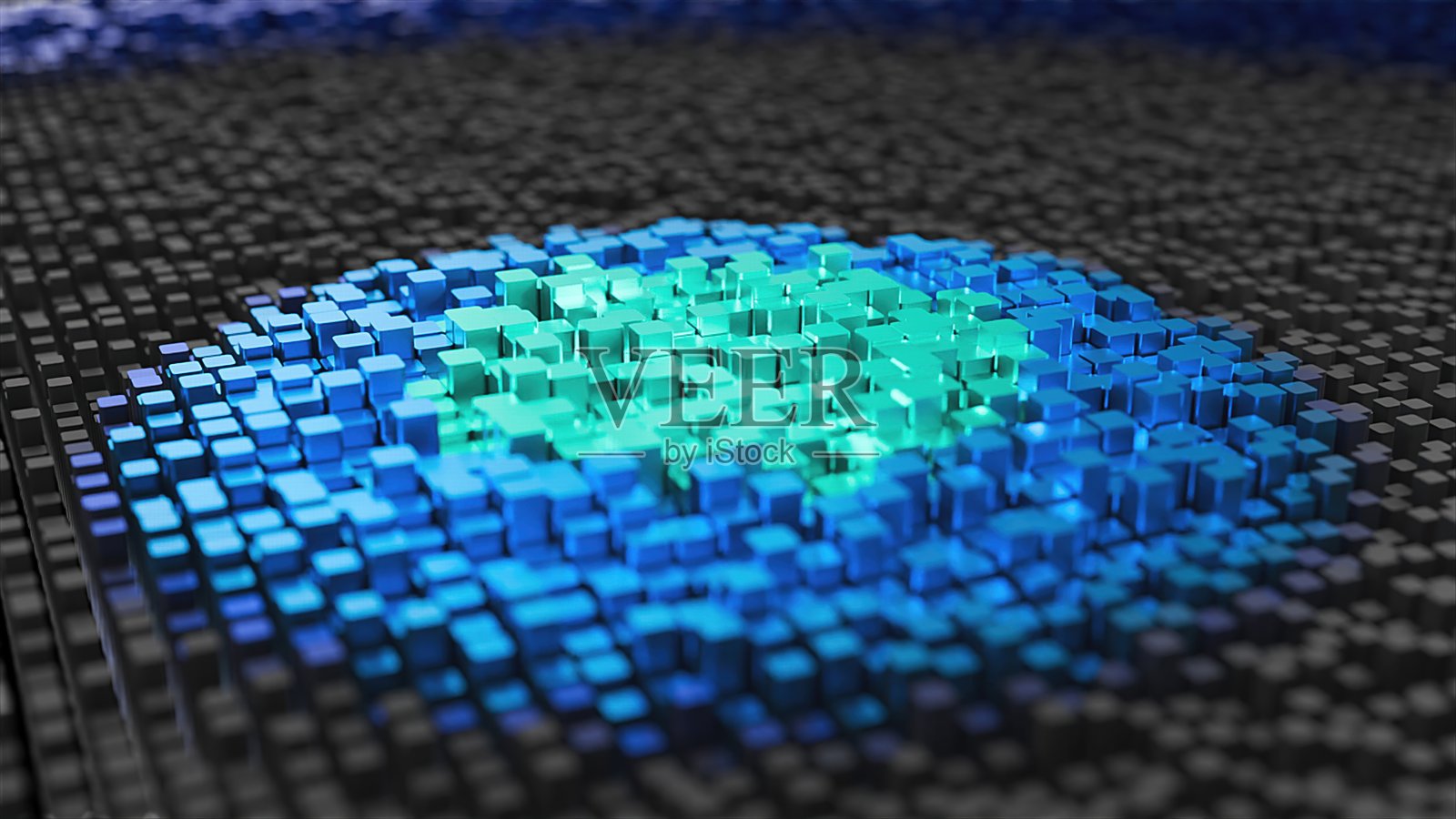 方块波浪照片摄影图片