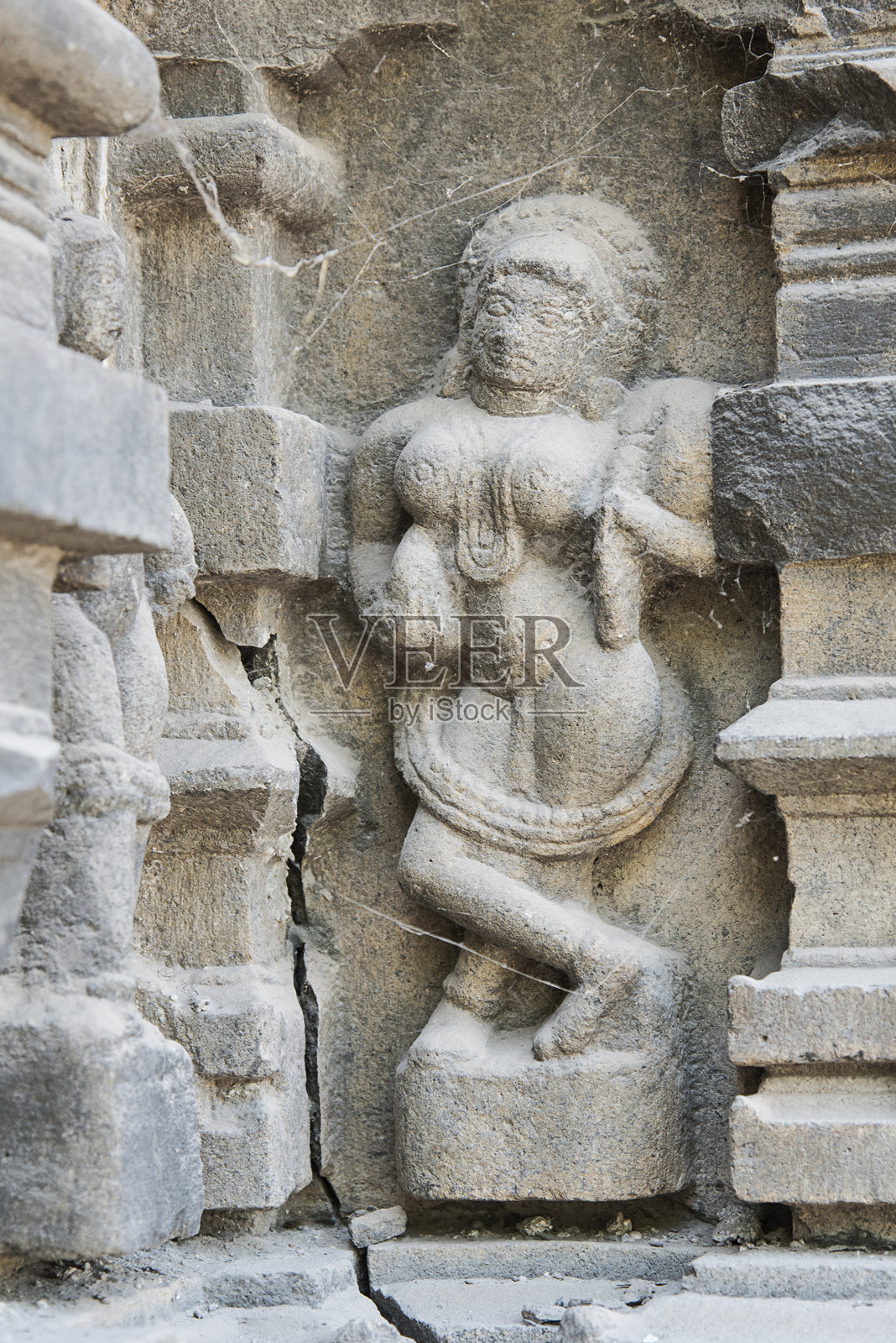 印度教神祇的雕刻照片摄影图片