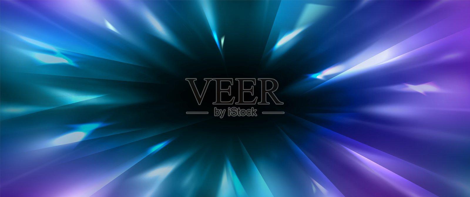 光线从黑暗中心爆发插画图片素材