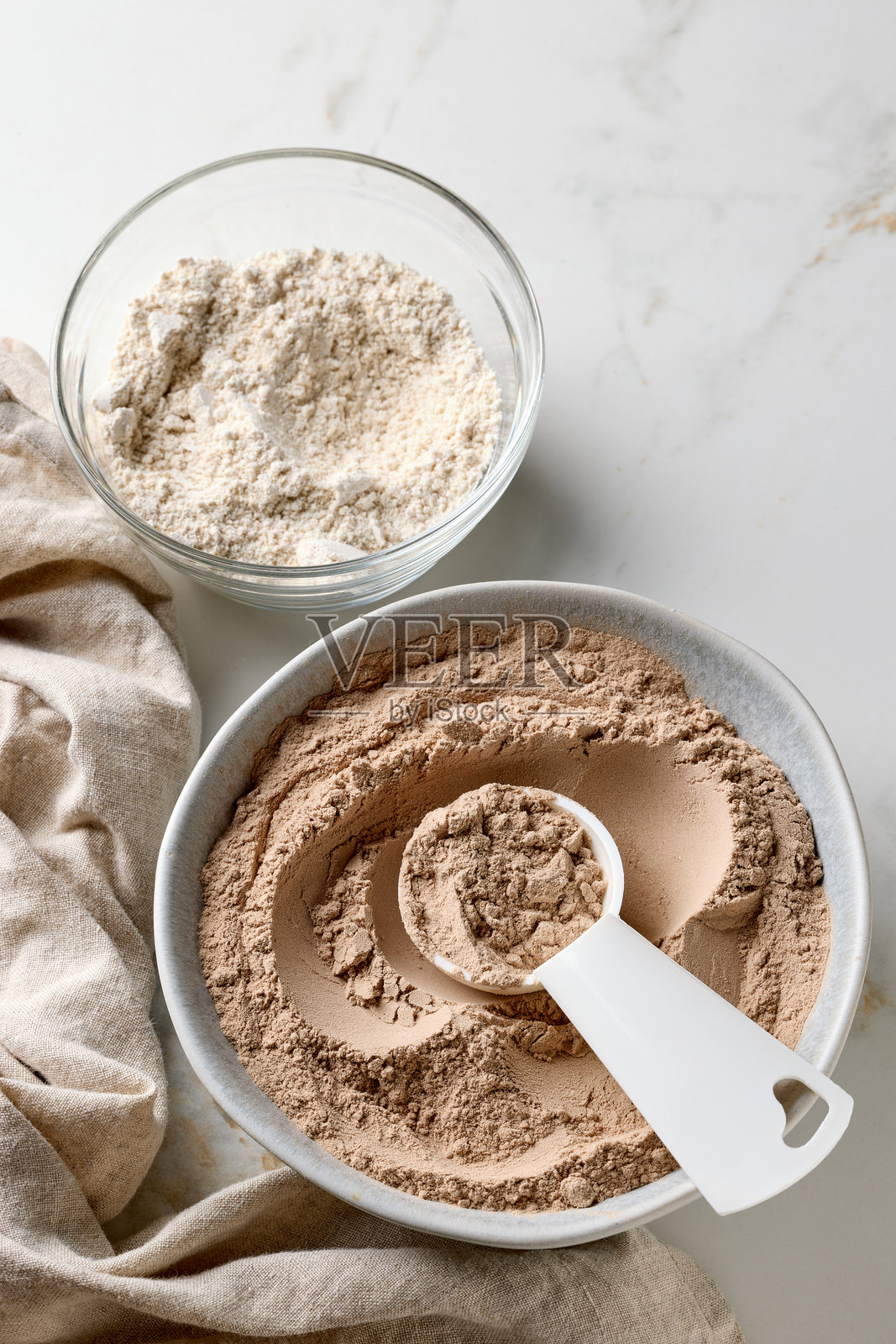 各种植物蛋白粉照片摄影图片